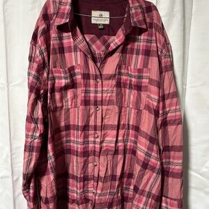Legendary Whitetails brand Flannel button up long sleeve shirt women’s size 3X